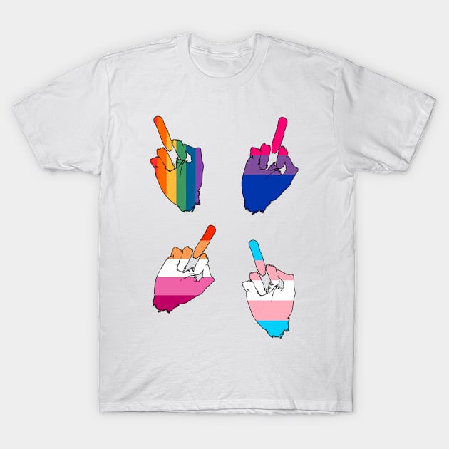 Fuck Gender Roles Feminist LGBTQ T-Shirt by Adult LGBTQ+ and Sexy Stuff